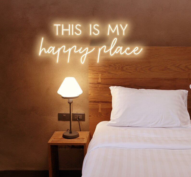 THIS IS MY HAPPY PLACE NEON SIGN