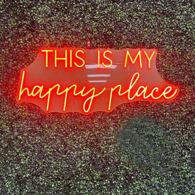 THIS IS MY HAPPY PLACE NEON SIGN