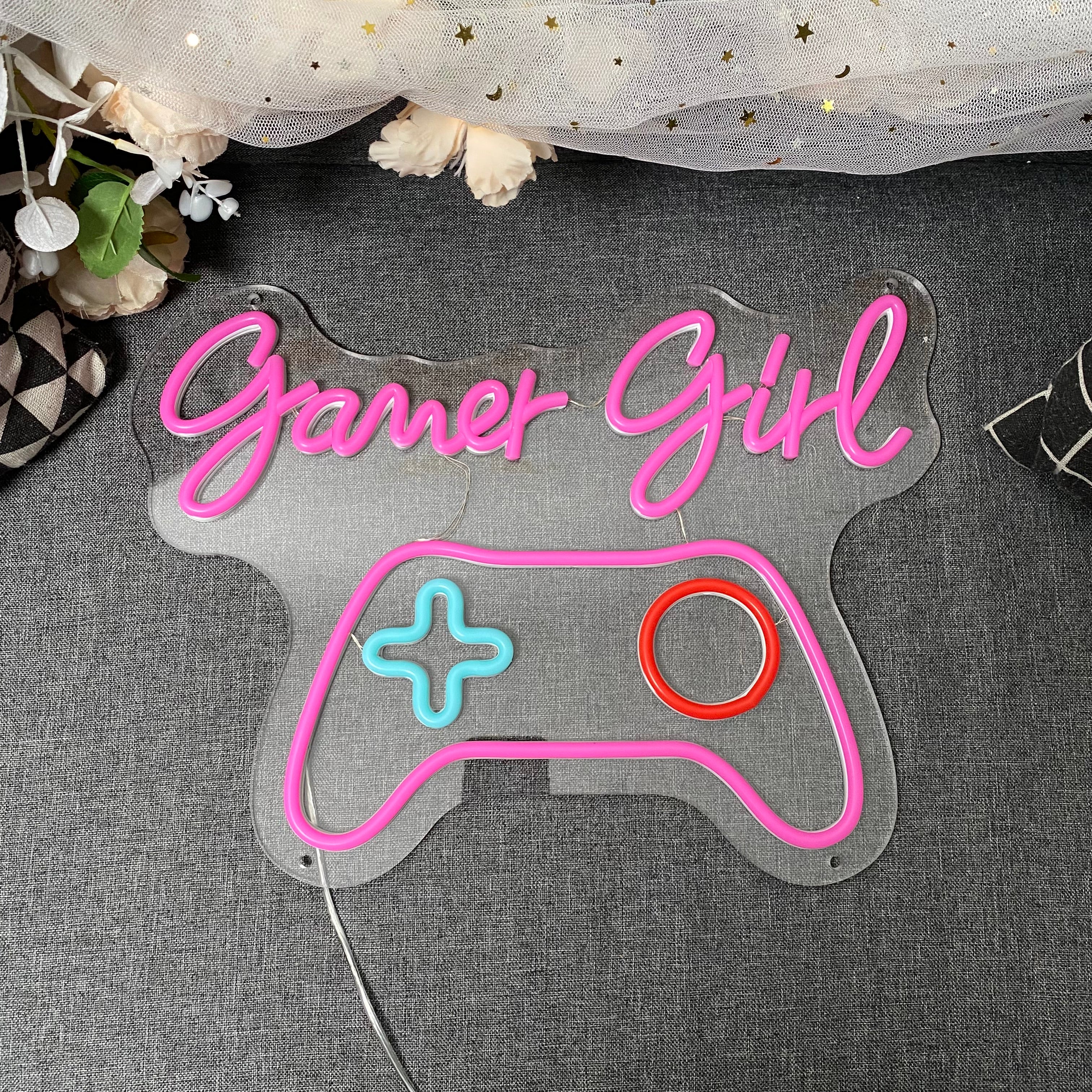 Gamer Girl Gameroom Decoration