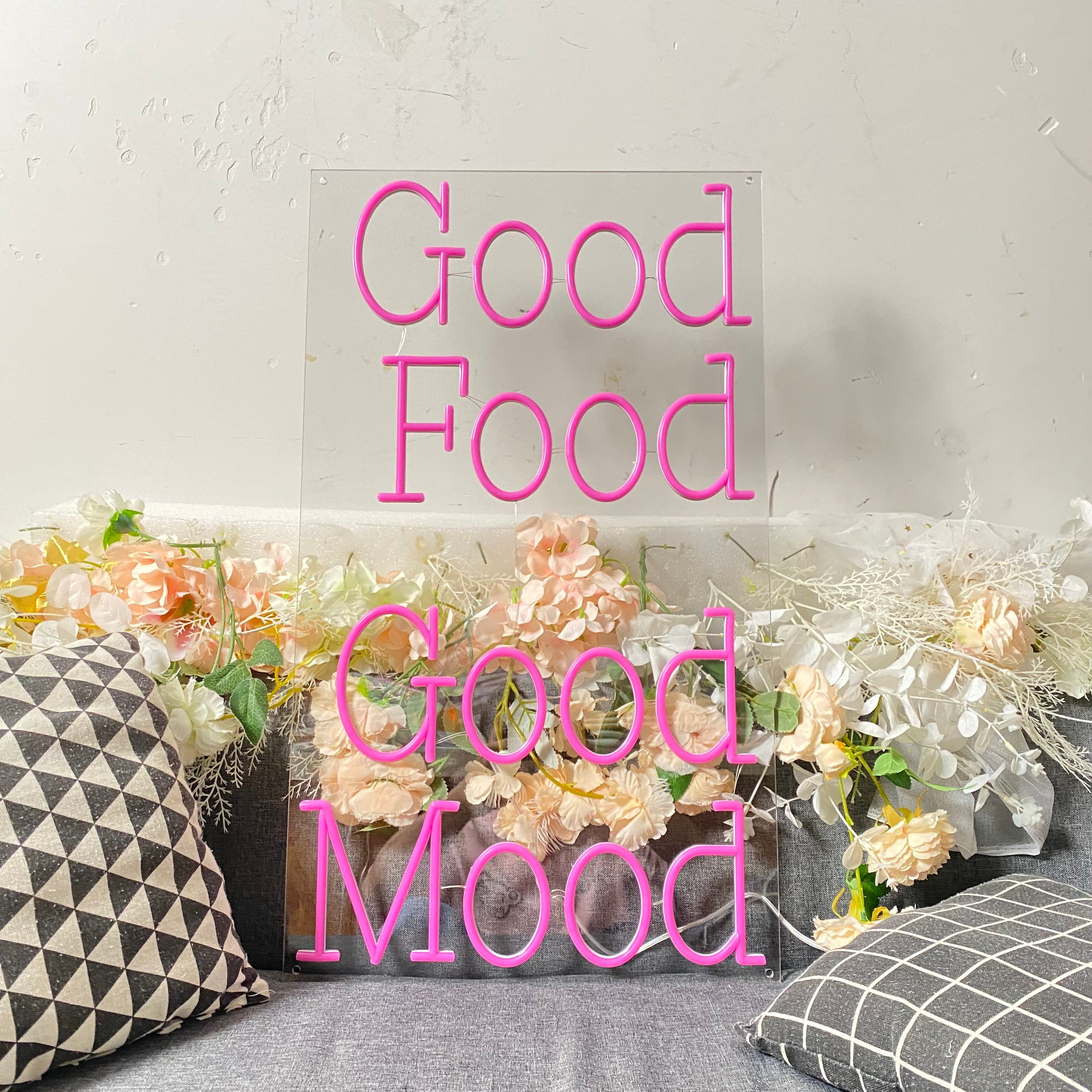 Neon Light Good Food Good Mood For Resturant Coffee Shop Bar Home Kitchen Or Catering Event Venue Decoration