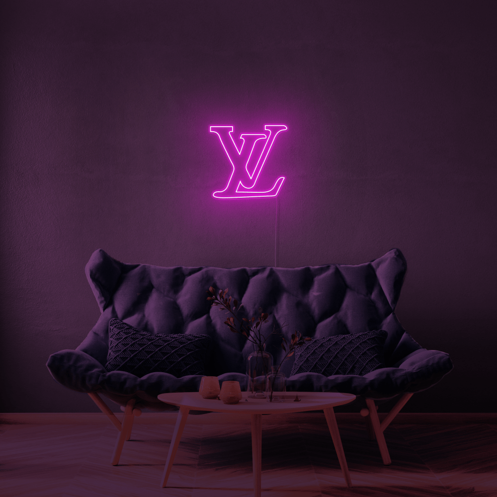 Louis Vuitton Dripping Logo Neon Sign