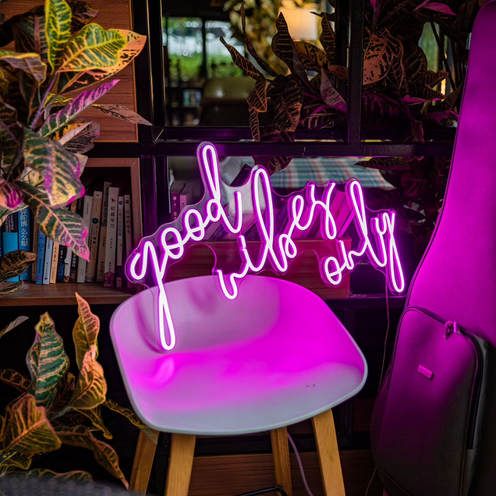 Good Vibes Only Neon Sign Bar Lights