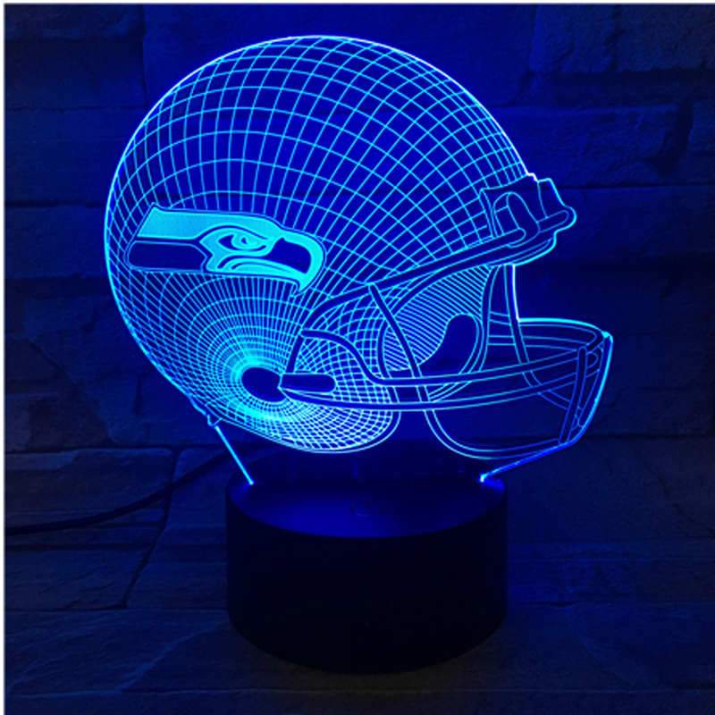 Seattle Seahawks helmet USB LED Sign